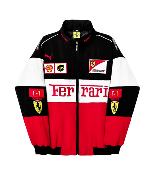 Ferrari F1 White Racing Jacket