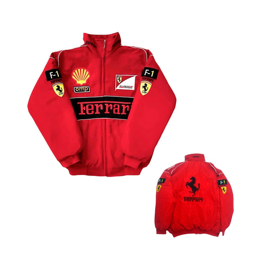 Ferrari F1 Shell Red Racing Jacket