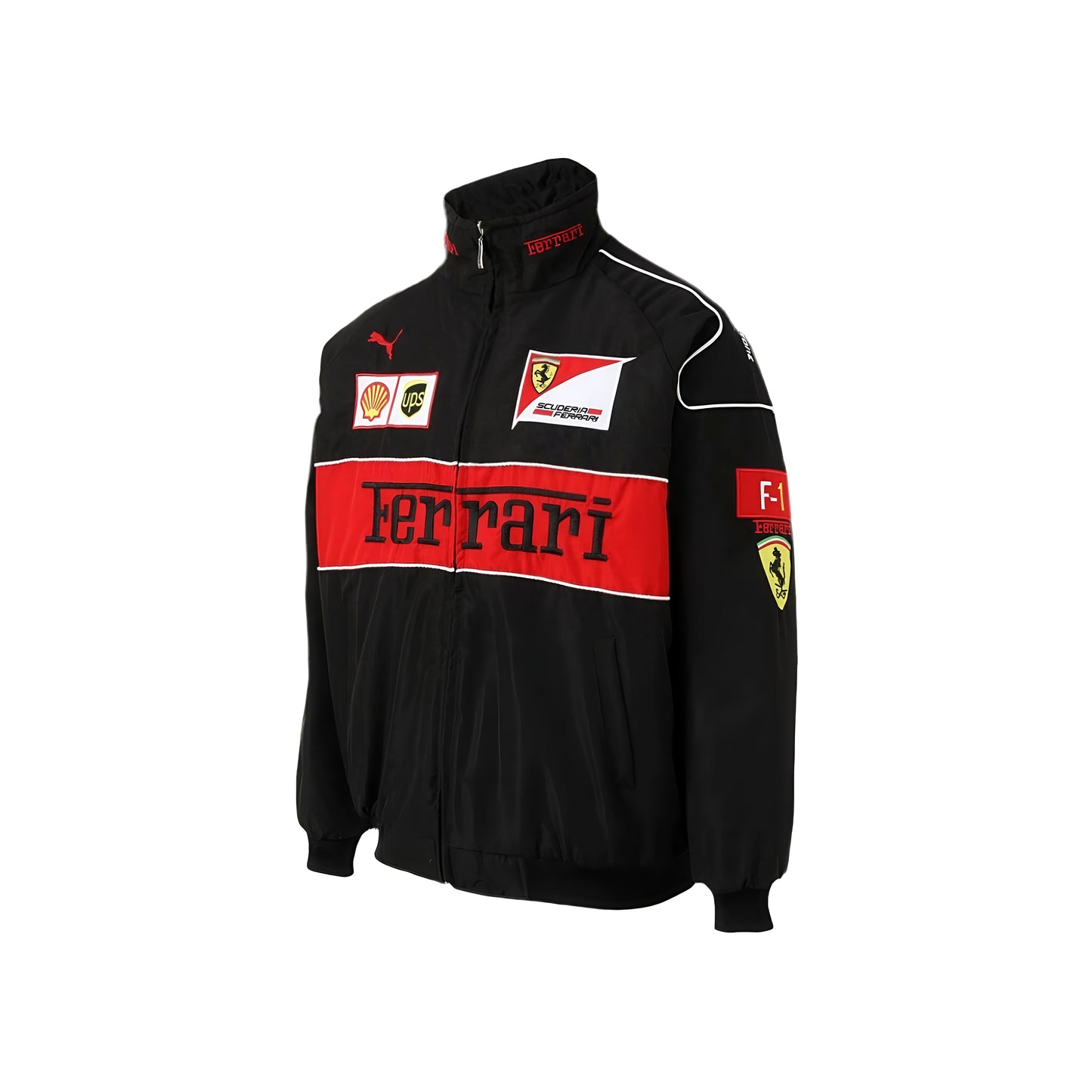 Ferrari F1 Black Racing Jacket