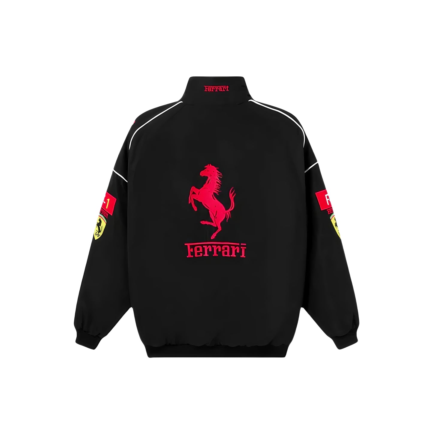 Ferrari F1 Black Racing Jacket