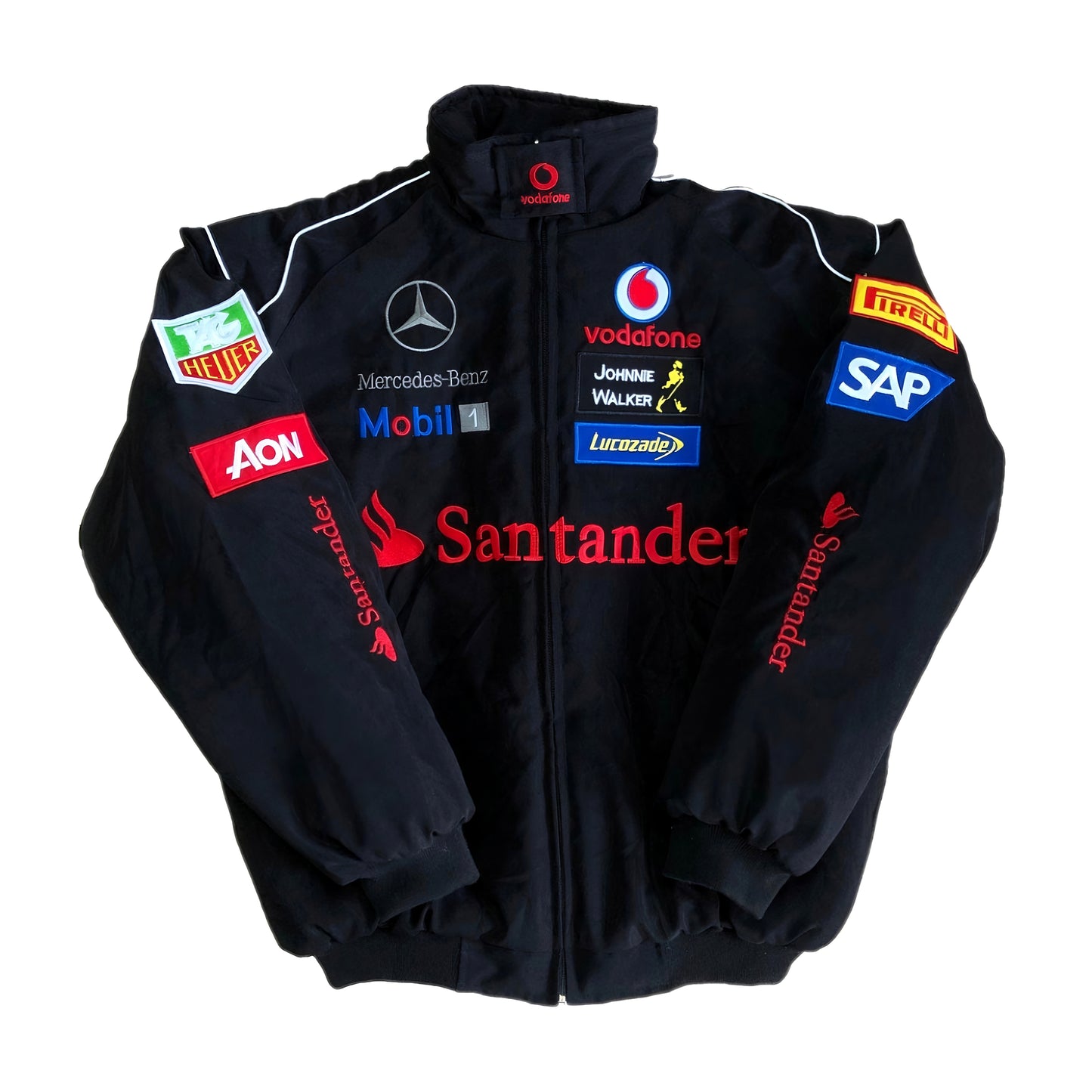 Mercedes F1 Black Racing Jacket